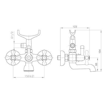 ก๊อกผสมอ่างอาบ CAE RA 102320MAG_1