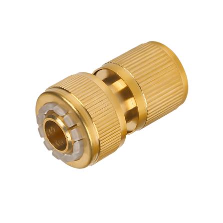 ข้อต่อสายยางทองเหลือง พร้อมตัวหยุดน้ำ SPRING NB-BS-58 5/8 นิ้ว_1