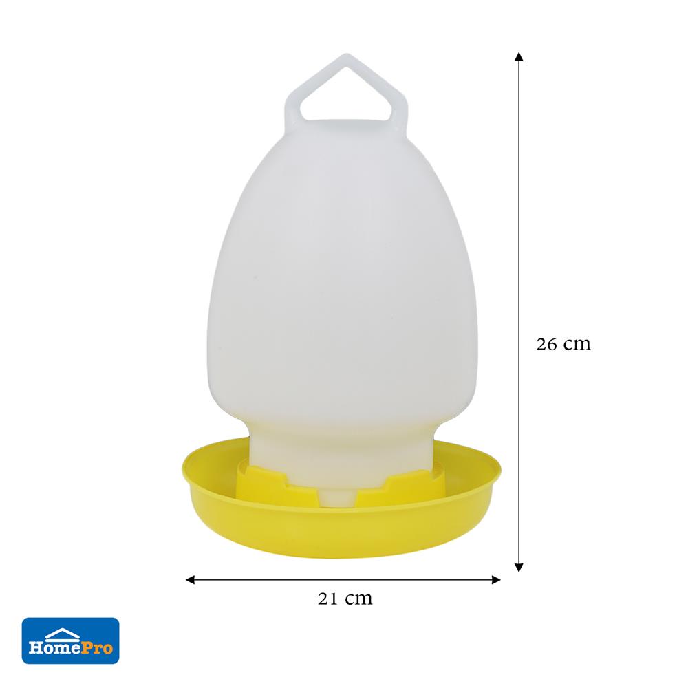 ถังน้ำไก่ SPRING 4 ลิตร สีเหลือง