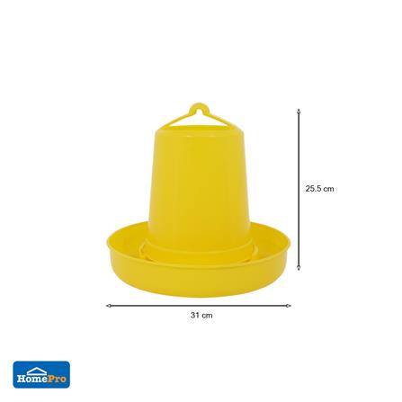 ถาดอาหารไก่ 4 กก. สีเหลือง SPRING_4