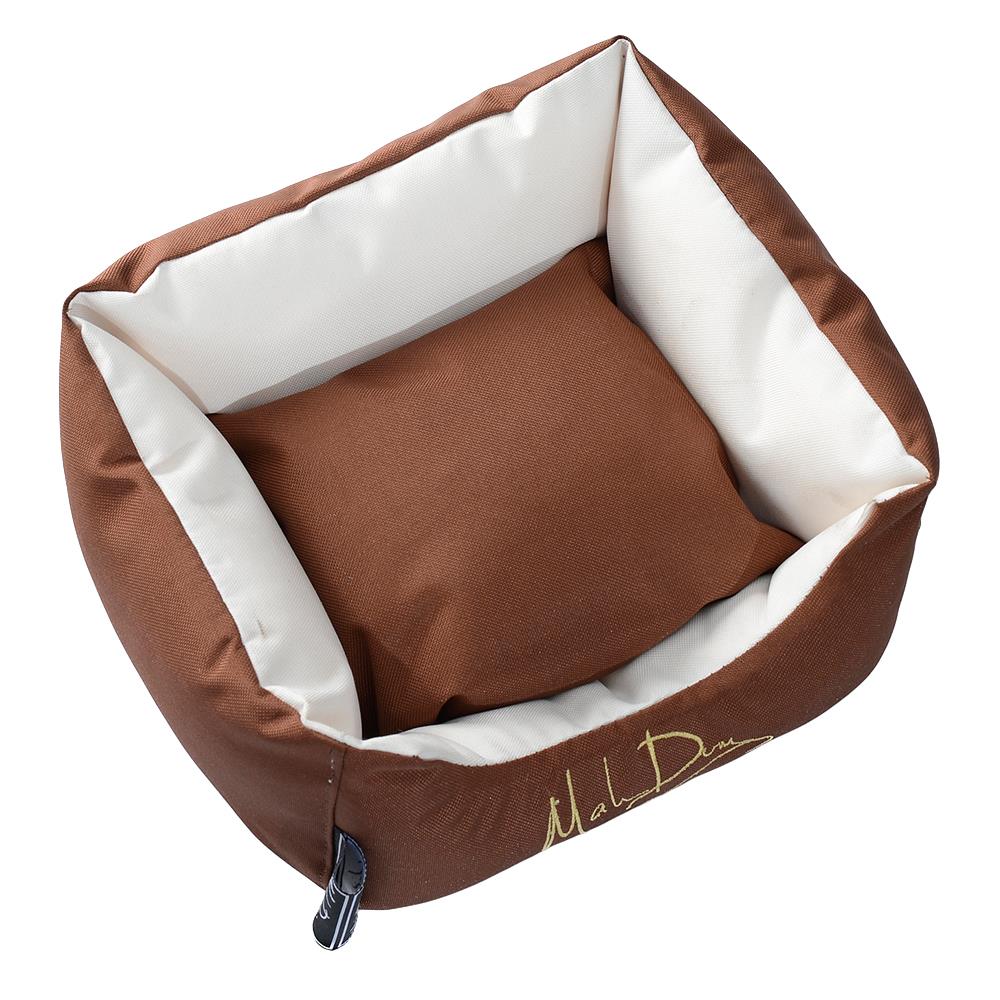 ที่นอนสุนัขโซฟา MAHDUM 100X76 ซม. สีน้ำตาล-ครีม