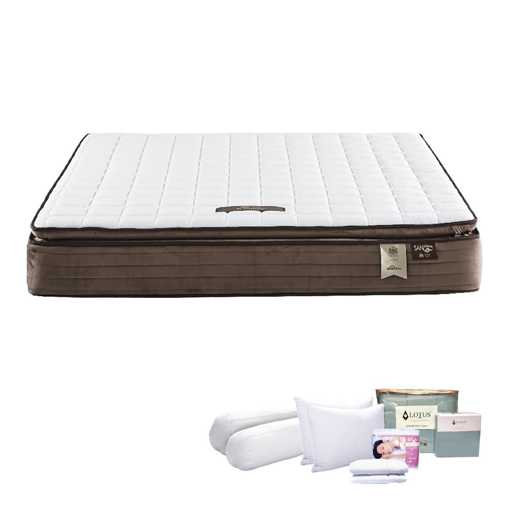 ที่นอน 5 ฟุต LOTUS KAMBELLA พร้อมชุดเครื่องนอน 11 ชิ้น