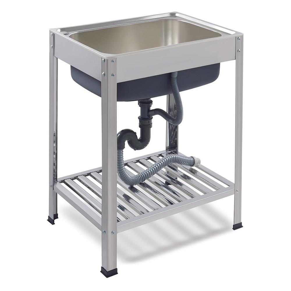 ซิงค์ขาตั้ง 1 หลุม DYNA HOME LS-6045T สเตนเลส