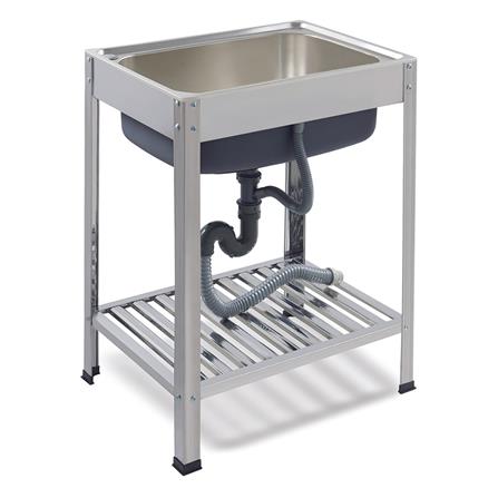 ซิงค์ขาตั้ง 1 หลุม DYNA HOME LS-6045T สเตนเลส