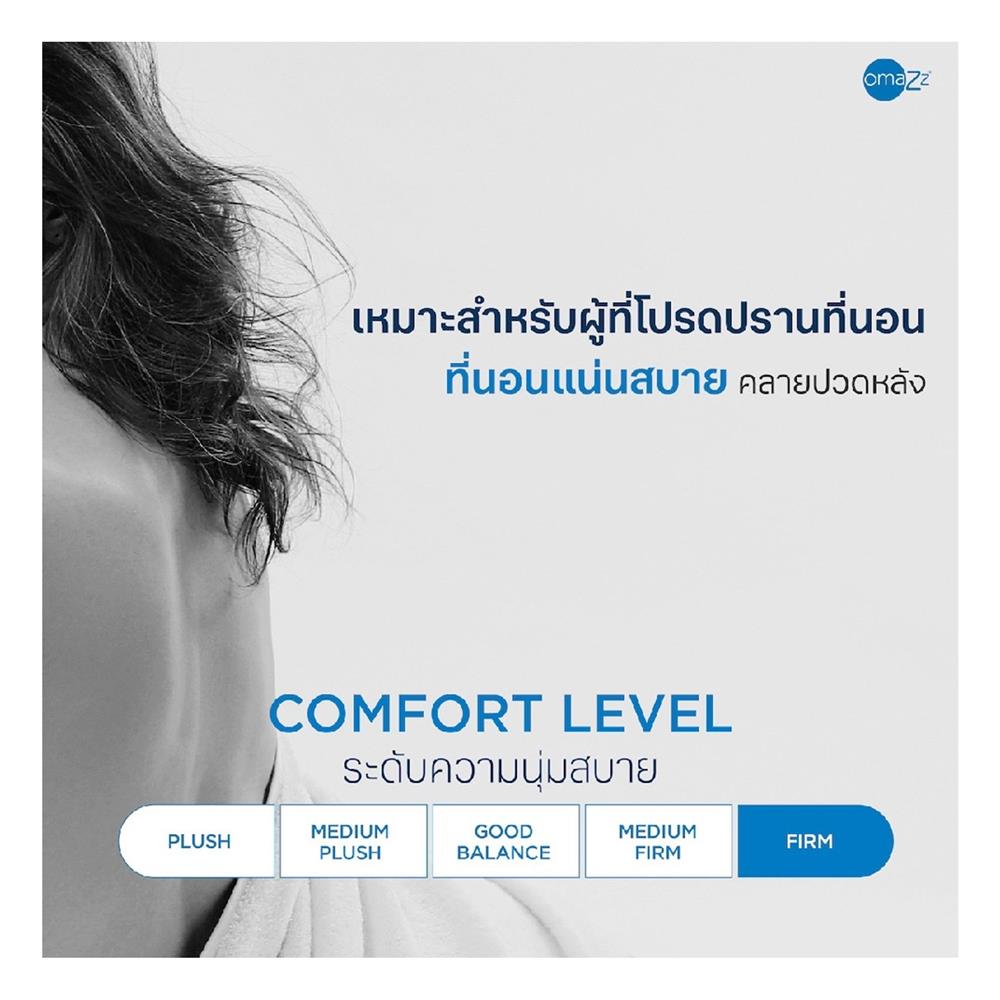 ที่นอน 5 ฟุต OMAZZ FAMINGTON พร้อมชุดเครื่องนอน 8 ชิ้น