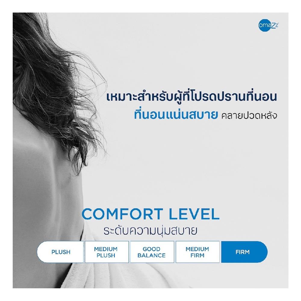 ที่นอนสปริง 5 ฟุต OMAZZ รุ่น FAMINGTON พร้อมชุดเครื่องนอน 8 ชิ้น