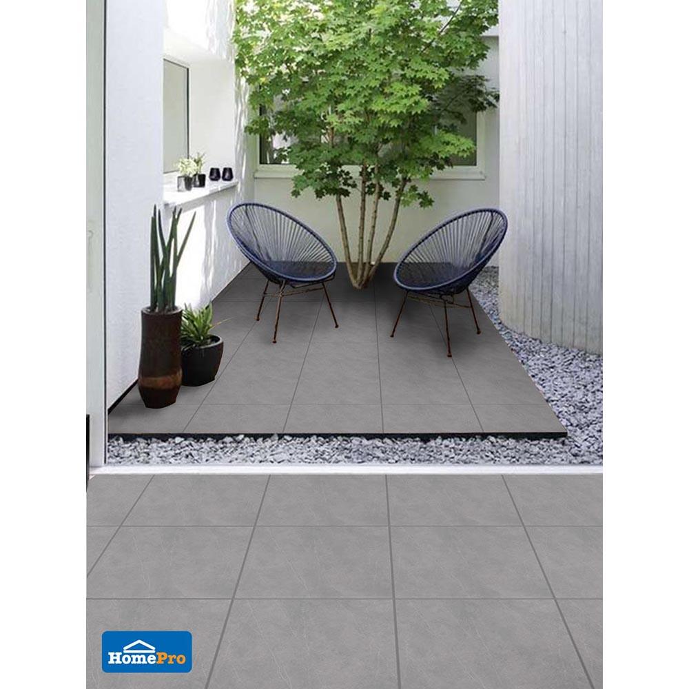 กระเบื้องพื้น 16x16 นิ้ว DURAGRES ไพตั้น เทา A 1M2