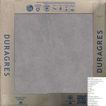 กระเบื้องพื้น 16x16 นิ้ว DURAGRES ไพตั้น เทา A 1M2_4