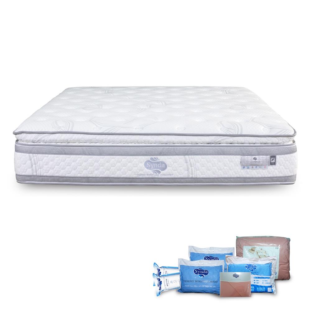 ที่นอน 6 ฟุต SYNDA EMPEROR พร้อมชุดเครื่องนอน 12 ชิ้น