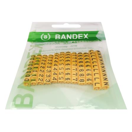 เคเบิ้ลมาร์คเกอร์ BANDEX BM1-MT MIX (0-N) สีเหลือง_1