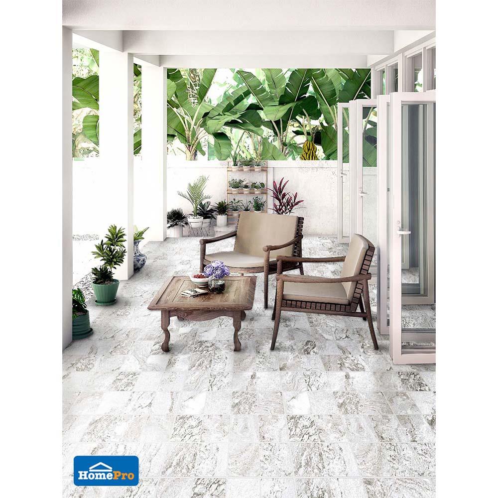 กระเบื้องพื้น 40x40 ซม. CERGRES แจสเปอร์ สตรีท เทา A