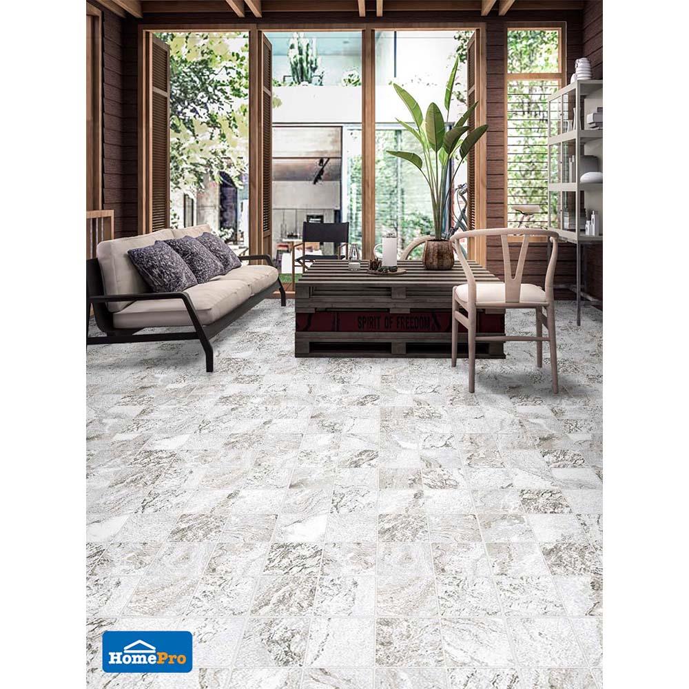 กระเบื้องพื้น 40x40 ซม. CERGRES แจสเปอร์ สตรีท เทา A