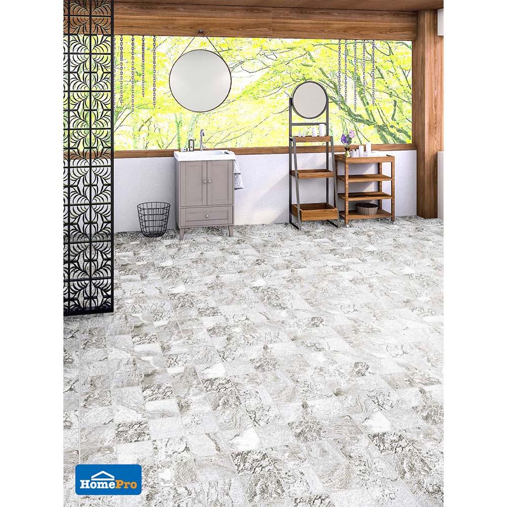 กระเบื้องพื้น 40x40 ซม. CERGRES แจสเปอร์ สตรีท เทา A