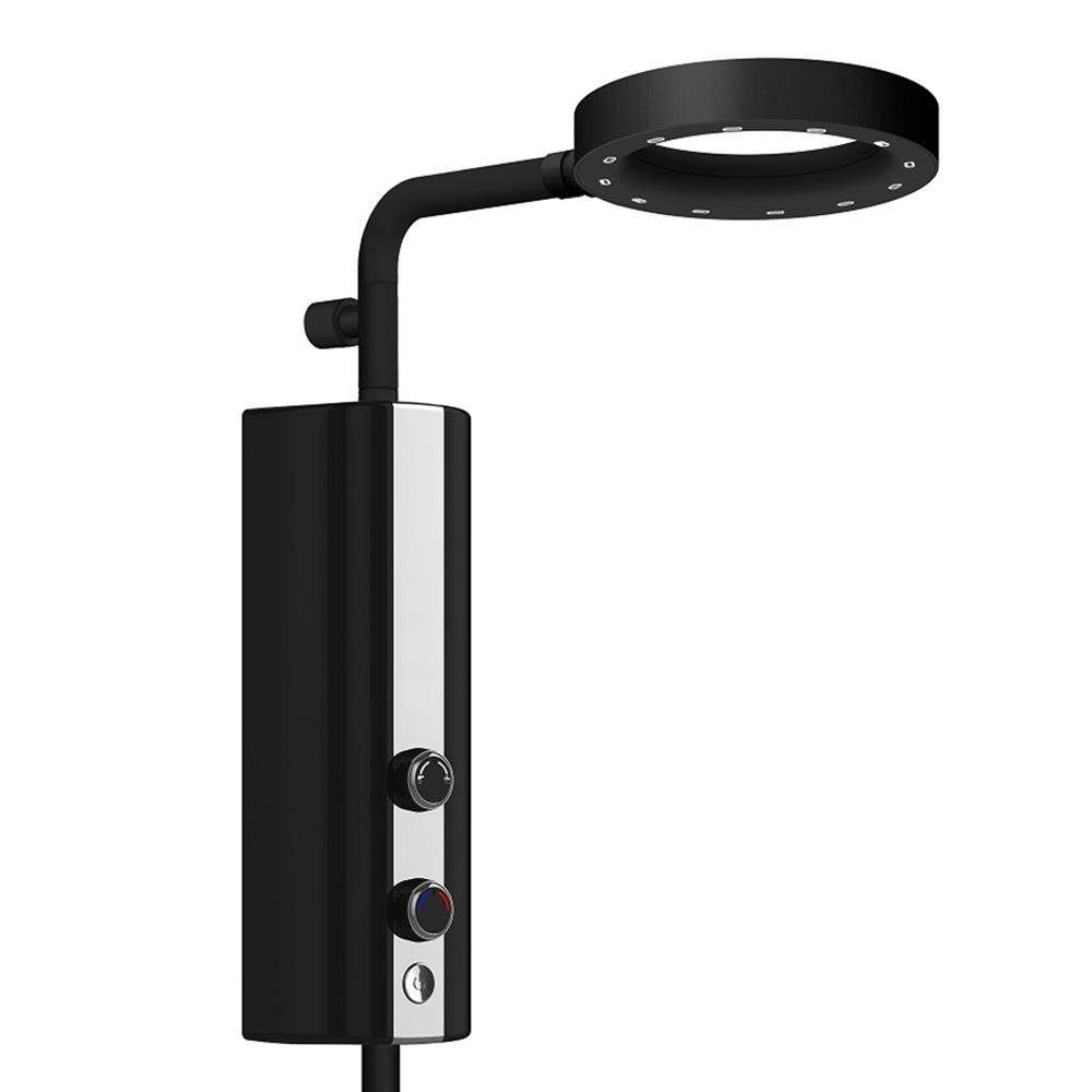 ฝักบัว RAIN SHOWER น้ำอุ่น HAFELE 495.60.076 สีดำ