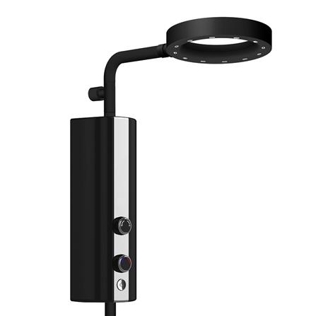 ฝักบัว RAIN SHOWER น้ำอุ่น HAFELE 495.60.076 สีดำ_1