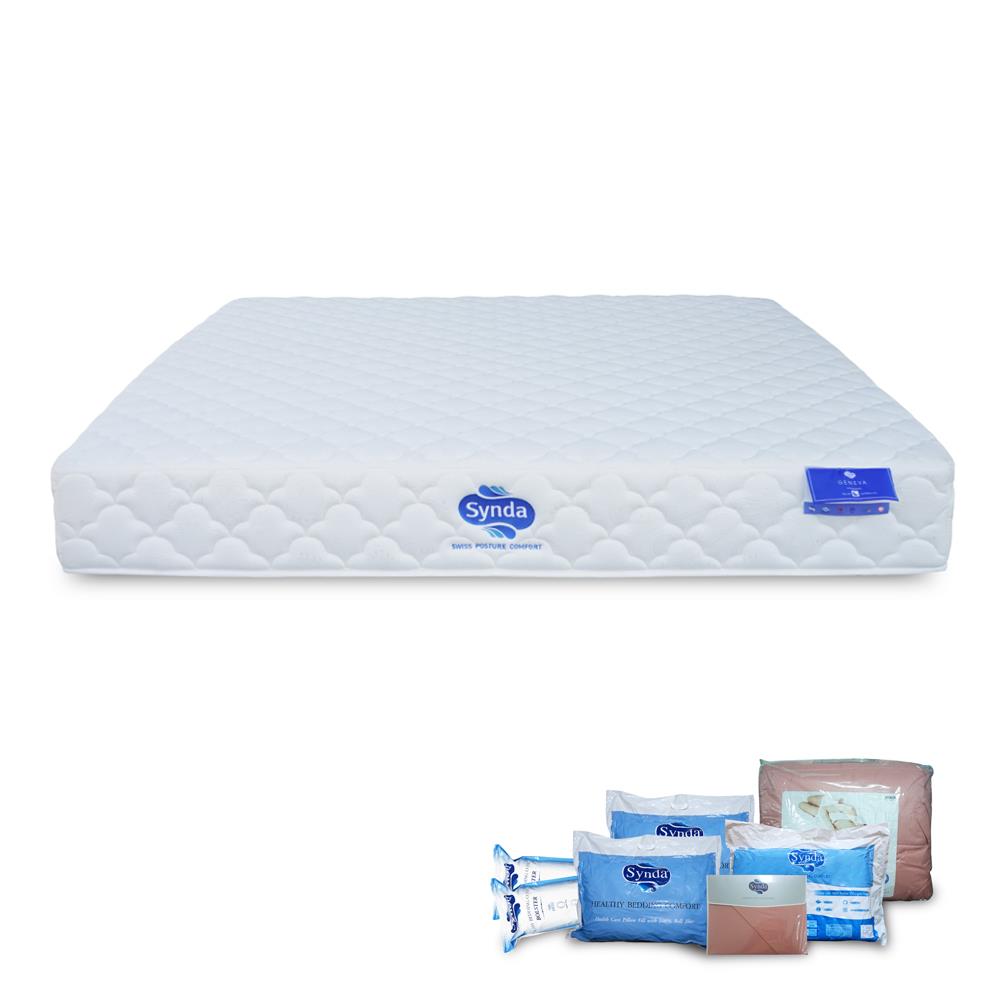 ที่นอน 6 ฟุต SYNDA GENEVA พร้อมชุดเครื่องนอน 11 ชิ้น