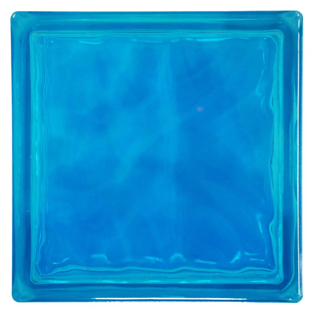 อิฐแก้ว 19x9x8 ซม. ช้างแก้ว แก้วนภา สีฟ้า