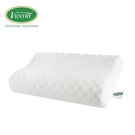 หมอนสุขภาพ ยางพารา VENTRY PT3 KNOBBY 60x36x12 ซม. สีขาว