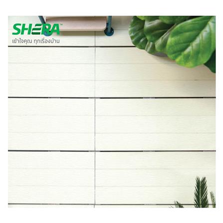 ไม้พื้น SHERA ดับเบิ้ล 4 นิ้ว 20X300X2.5 ซม. สีขาวมะลิ_3