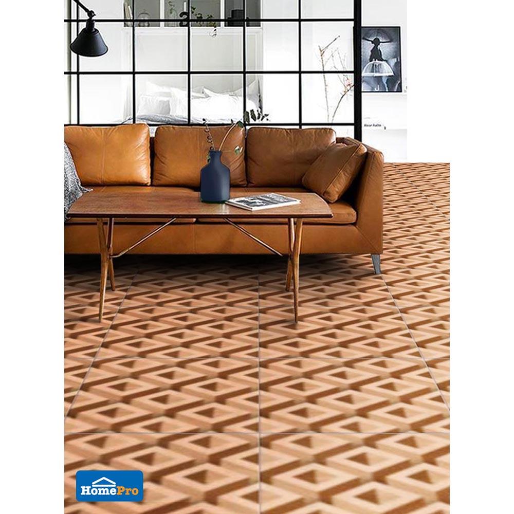 กระเบื้องพื้น 60x60 ซม. CERGRES ลาวิโต้ น้ำตาล A 1.44M2