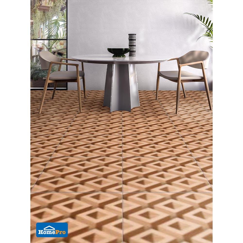 กระเบื้องพื้น 60x60 ซม. CERGRES ลาวิโต้ น้ำตาล A 1.44M2