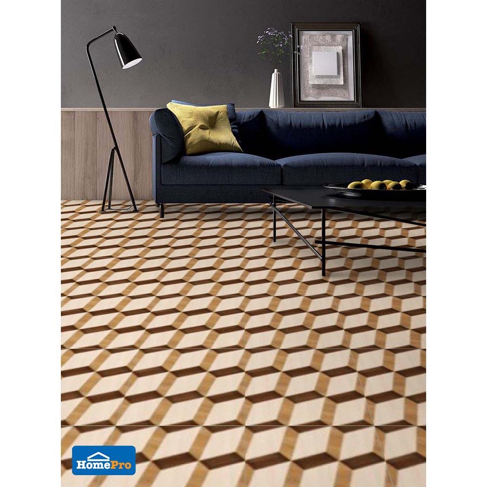 กระเบื้องพื้น 60x60 ซม. CERGRES ลูคัส บราวน์ A 1.44M2