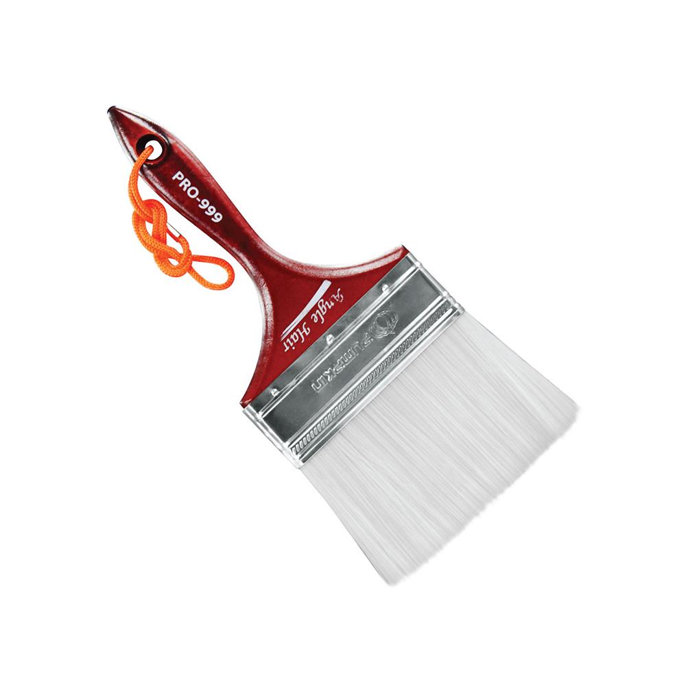 แปรงทาสีด้ามไม้ขนละเอียด PUMPKIN PRO-999 ANGLE 4 นิ้ว