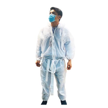 ชุดกันสารเคมี และฝุ่น NYC สีขาว_0