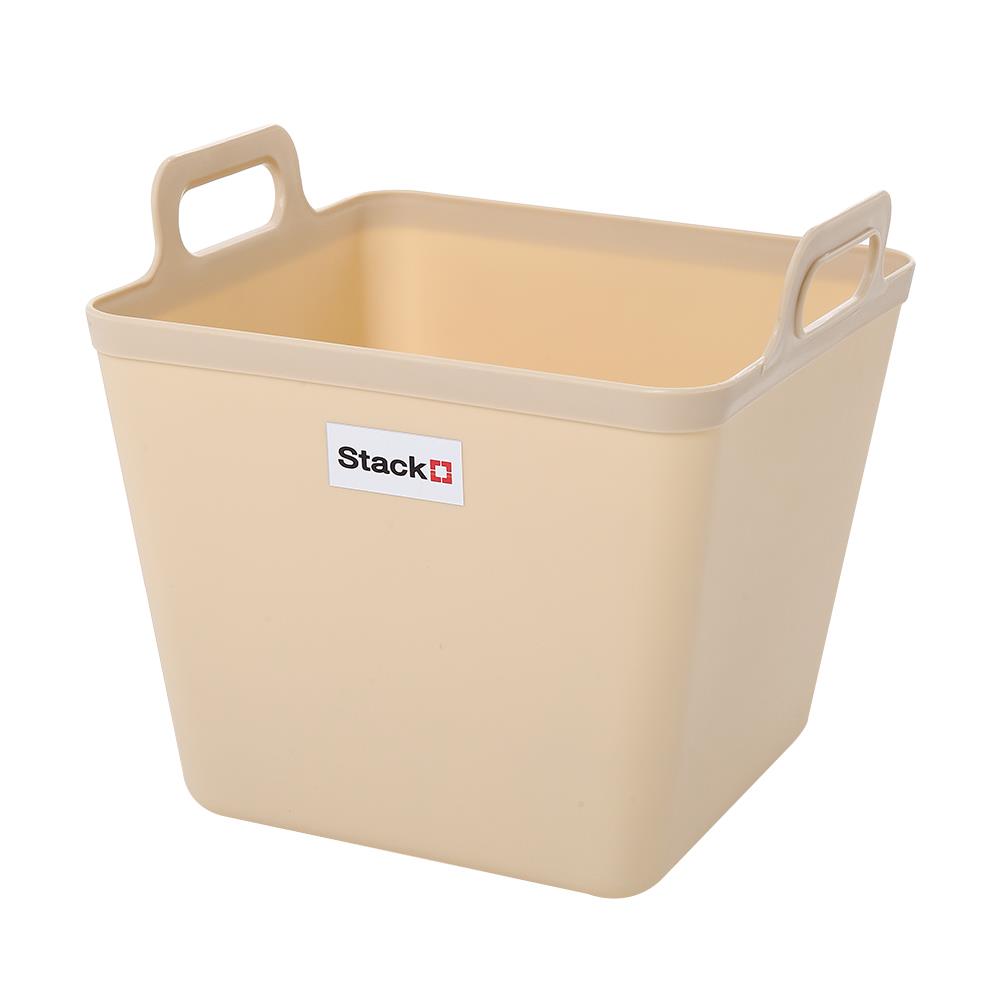 กล่องหูหิ้ว STACKO รุ่นมินนี่ เอียร่า 30x30x30.5 ซม. สีเบจ