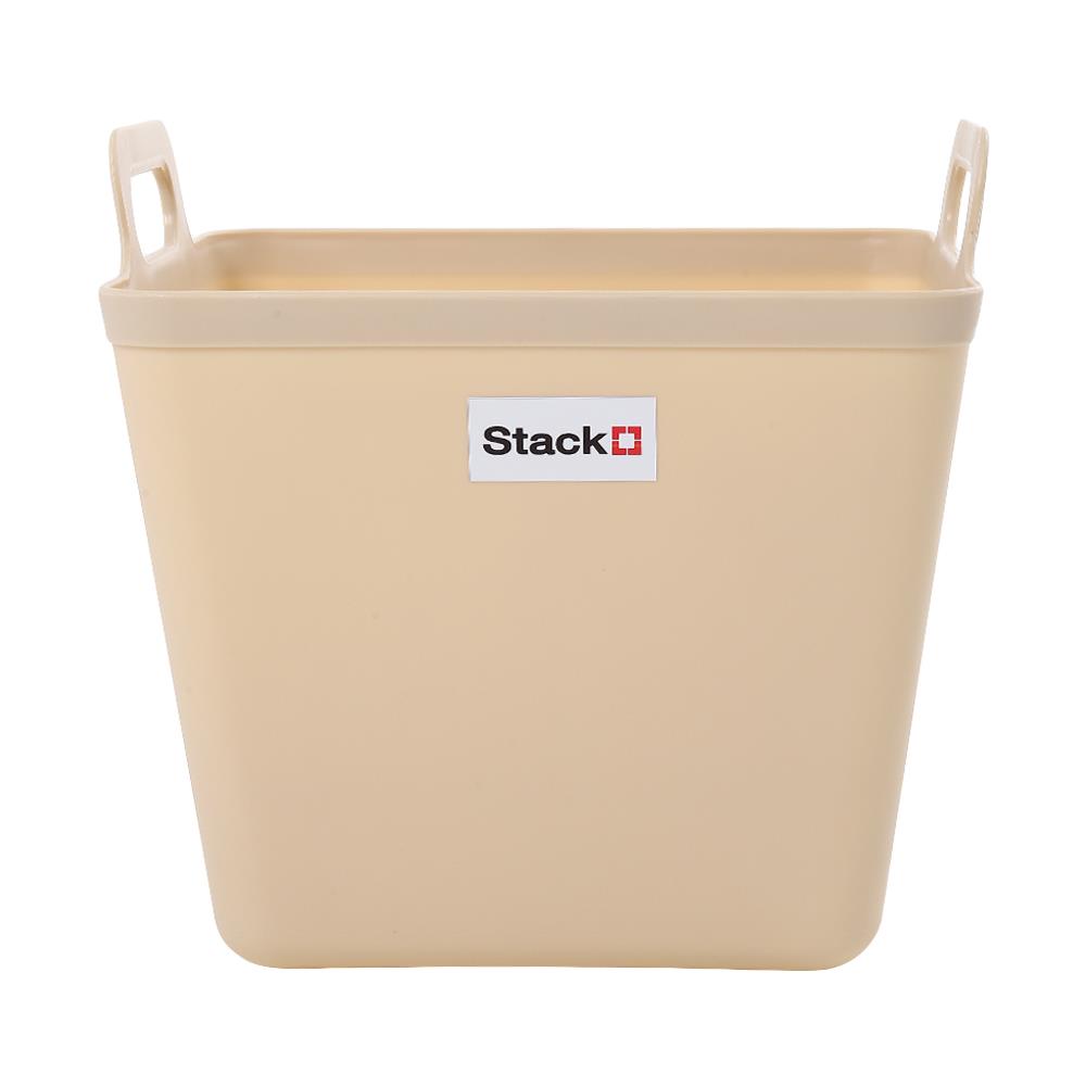 กล่องหูหิ้ว STACKO รุ่นมินนี่ เอียร่า 30x30x30.5 ซม. สีเบจ