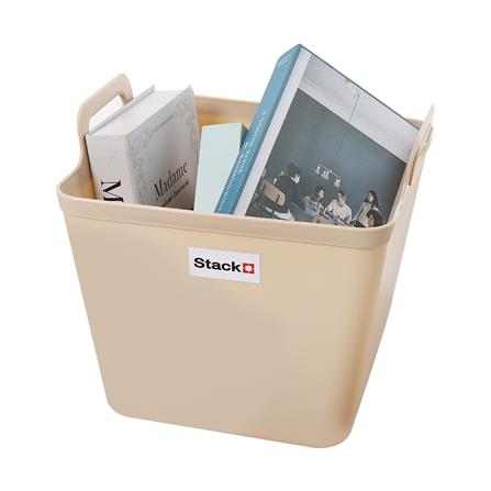 กล่องหูหิ้ว STACKO รุ่นมินนี่ เอียร่า 30x30x30.5 ซม. สีเบจ_3