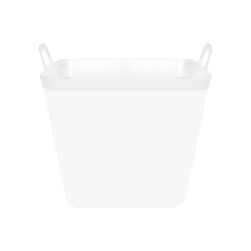 กล่องหูหิ้ว STACKO รุ่นบิ๊กกี้ เอียร่า 42x40x41.5 ซม. สีขาวใส