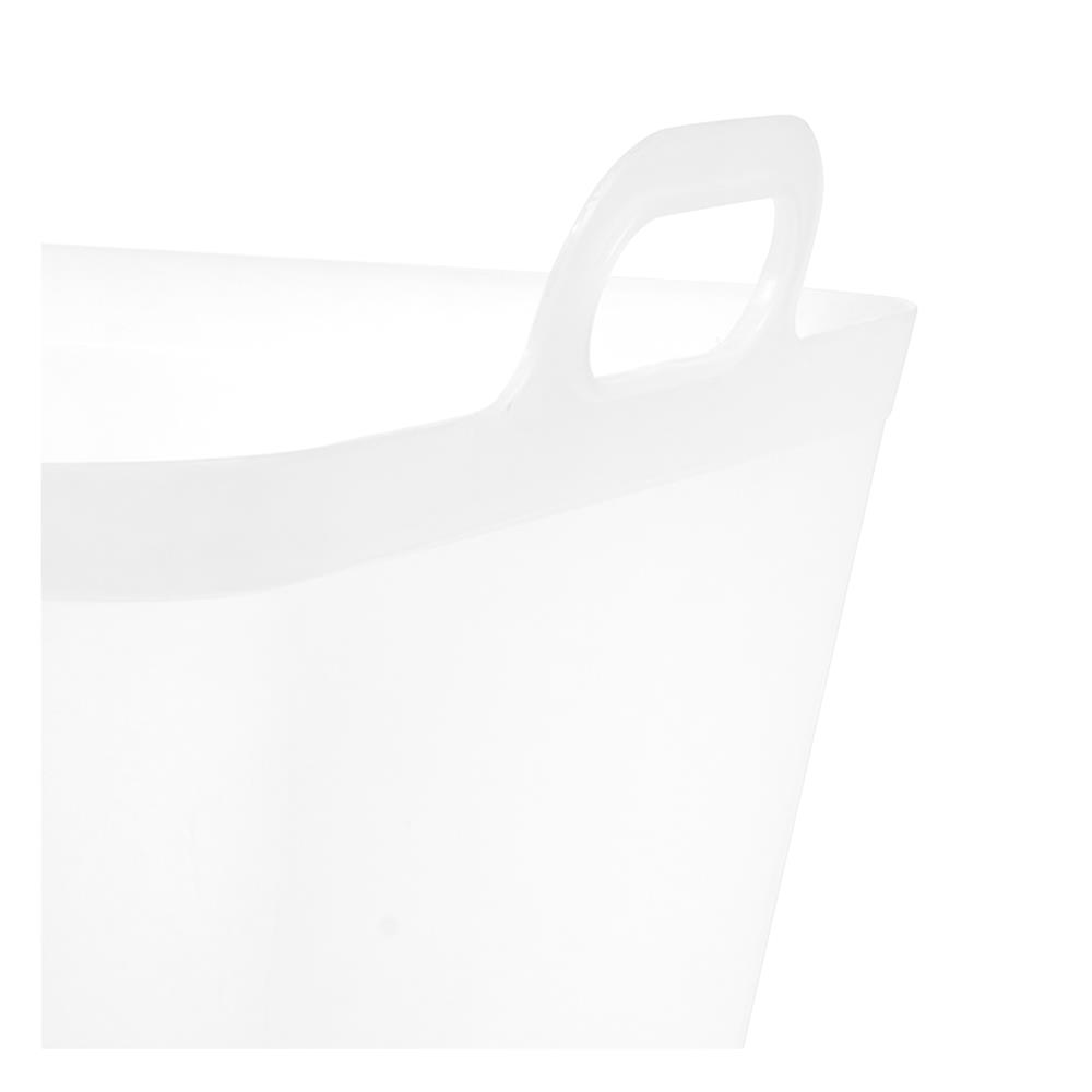 กล่องหูหิ้ว STACKO รุ่นบิ๊กกี้ เอียร่า 42x40x41.5 ซม. สีขาวใส