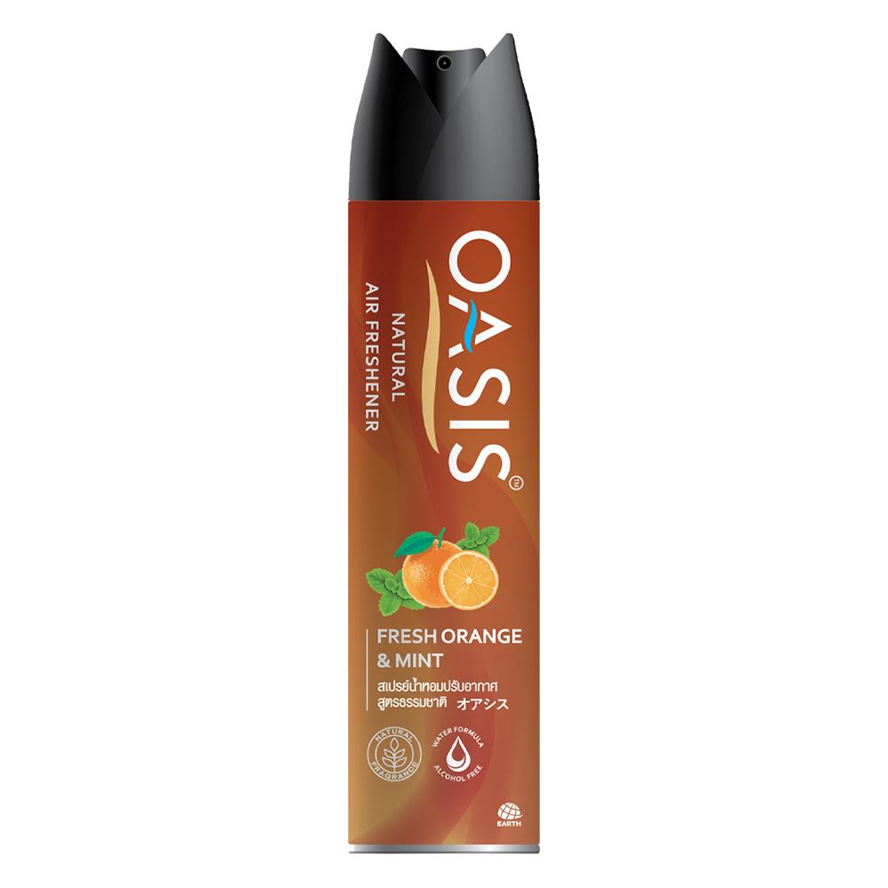 สเปรย์ปรับอากาศ OASIS  320ml FRESH ORANGE & MINT