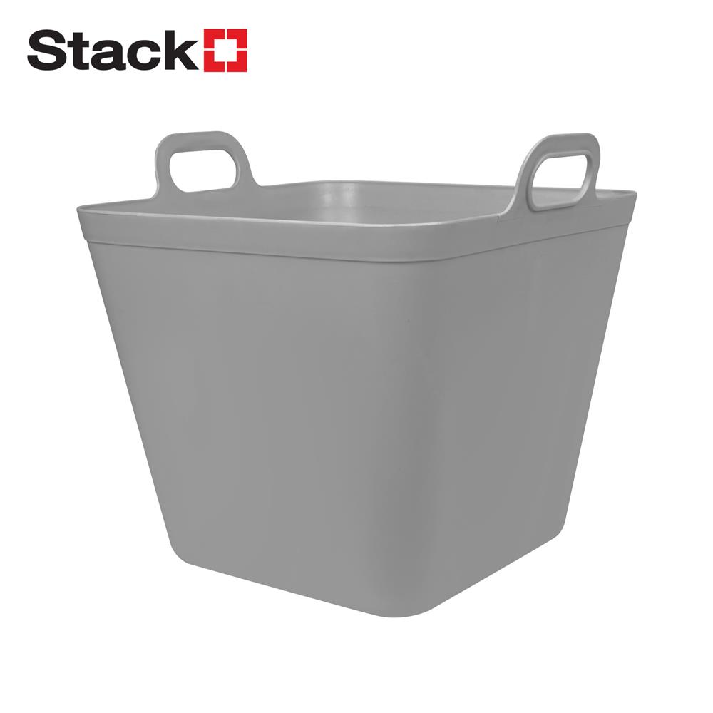 กล่องหูหิ้ว STACKO รุ่นบิ๊กกี้ เอียร่า 42x40x41.5 ซม. สีเทา_1