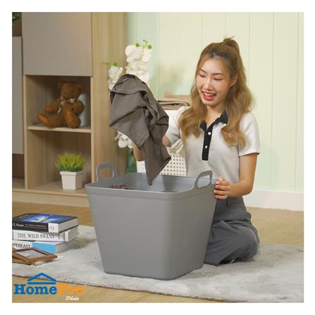 กล่องหูหิ้ว STACKO รุ่นบิ๊กกี้ เอียร่า 42x40x41.5 ซม. สีเทา_4