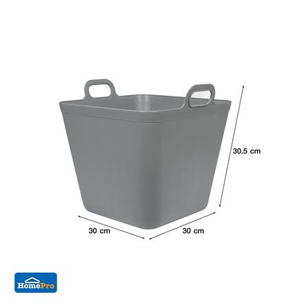 กล่องหูหิ้ว STACKO รุ่นมินนี่ เอียร่า 30x30x30.5 ซม. สีเทา_5