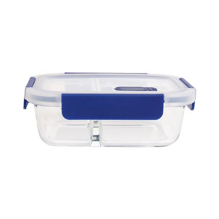 กล่องอาหารแก้ว2ช่อง 0.62 ลิตร KECHxDOUBLE LOCK No.1941A_1