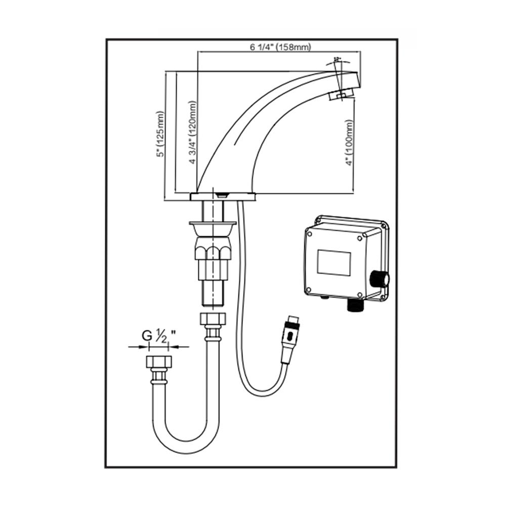 ก๊อกอ่างล้างหน้า SENSOR DELANY DE-SF3400-DC