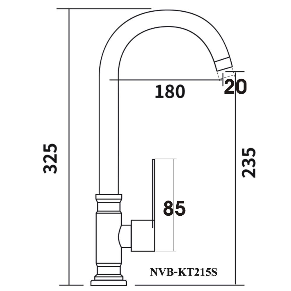 ก๊อกซิงค์เคาน์เตอร์เดี่ยว NOVABATH NVB-KT125S