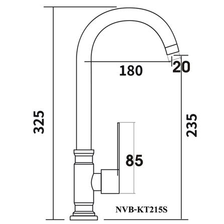 ก๊อกซิงค์เคาน์เตอร์เดี่ยว NOVABATH NVB-KT125S_1