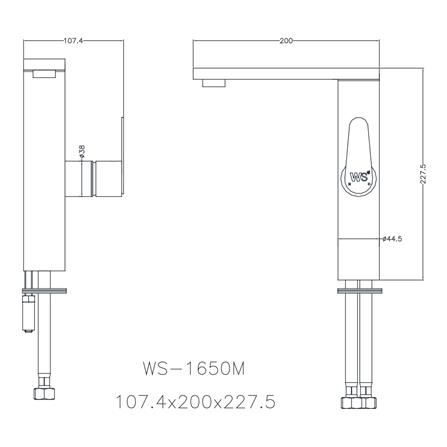 ก๊อกอ่างล้างหน้าผสม WS-1650M_1