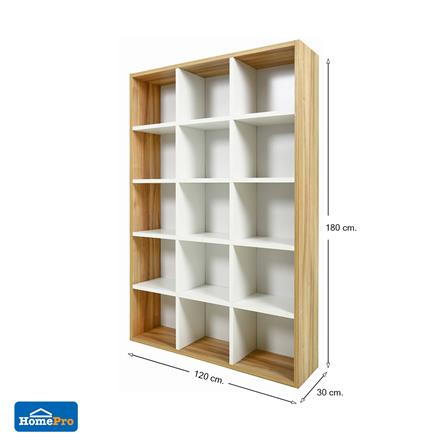 ชั้นวางของทึบ 15 ช่อง FURDINI HPN-02 สีโรมา/ขาว_5