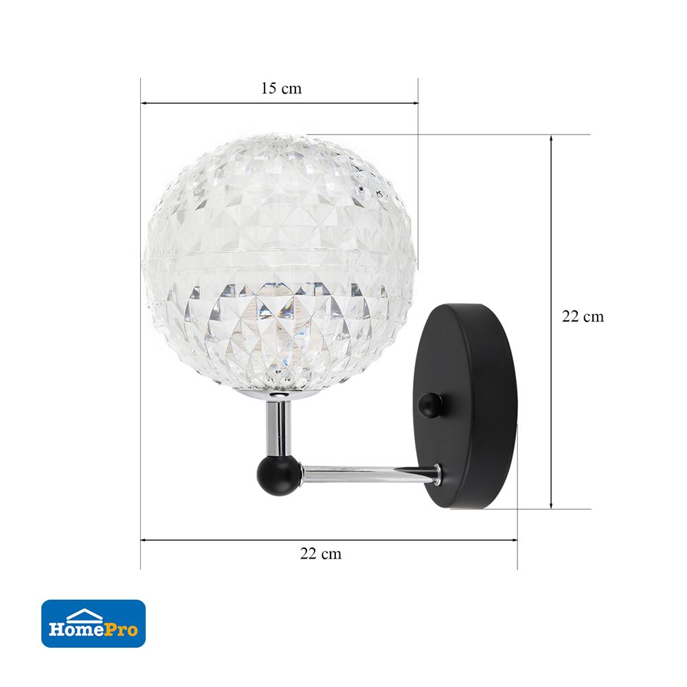 ไฟกิ่งภายใน CARINI 9610/1W 1 หัว สีใส/ดำ 1 หัว