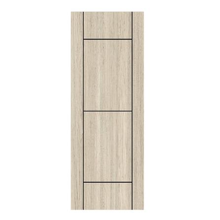 ประตูภายใน UPVC เจาะลูกบิด PARAZZO PUN04 90x220 ซม. สีเทา