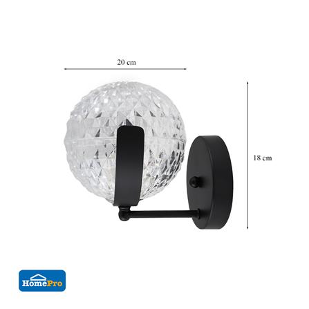 ไฟกิ่งภายใน CARINI 9607/1W 1 หัว สีใส/ดำ 1 หัว_4