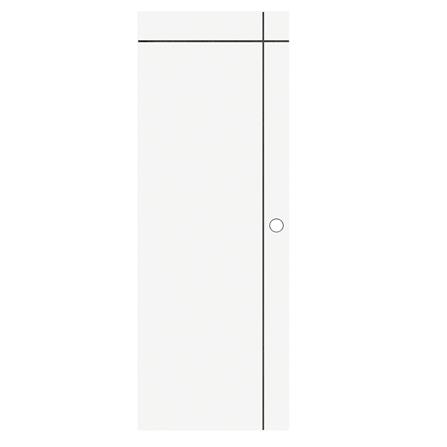 ประตูภายนอก UPVC เจาะลูกบิด PARAZZO PUN06 90x220 ซม. สีขาว