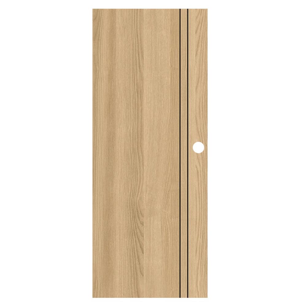 ประตูภายใน UPVC เจาะลูกบิด PARAZZO PUN02 90x220 ซม. สีบีช