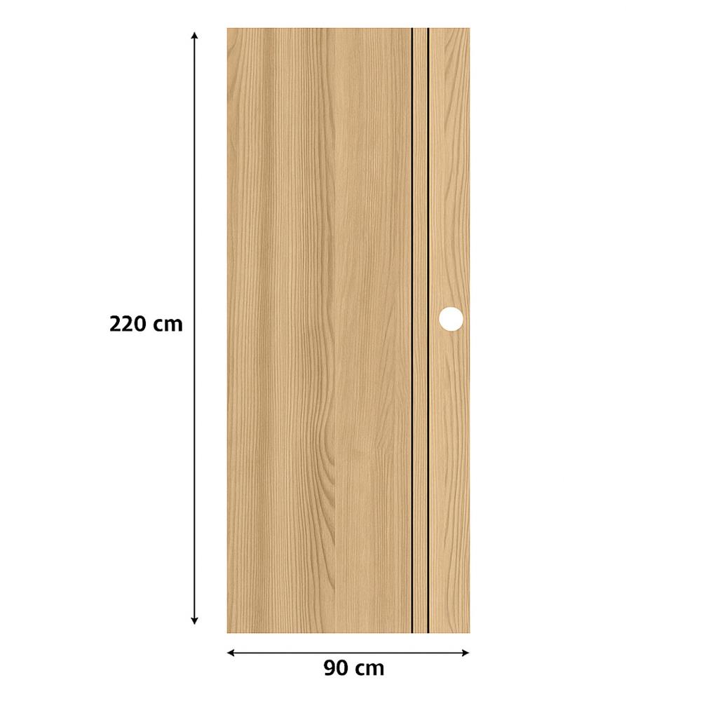 ประตูภายใน UPVC เจาะลูกบิด PARAZZO PUN02 90x220 ซม. สีบีช