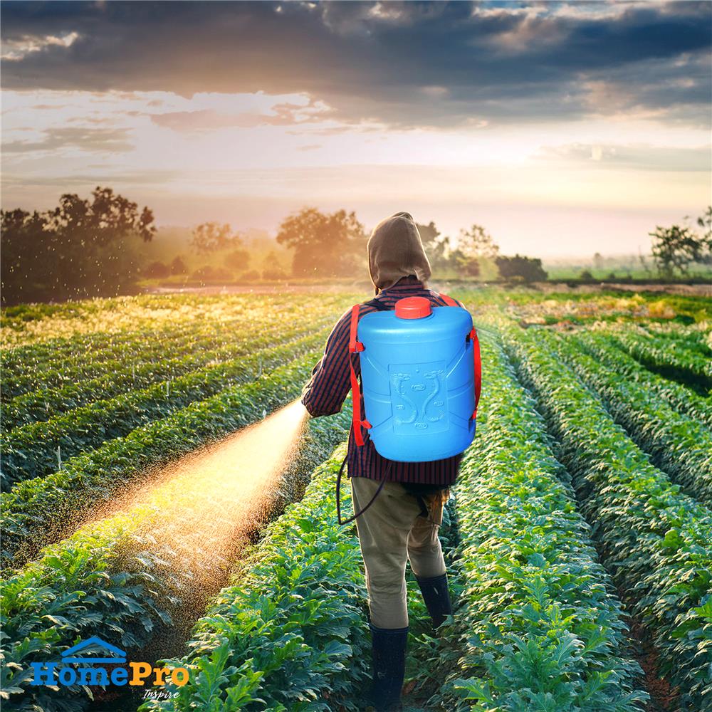 ถังพ่นยาเกษตร SPRING 18 ลิตร สีฟ้า